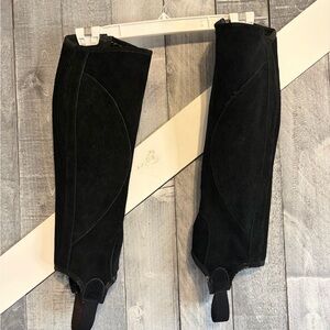 Dublin Tall Medium Calf Black Equestrian Riding Half Chaps, See Description!